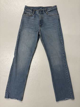 Massimo Dutti Jeans, Gr. 36, hellblau, high waist flared