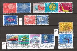 Lot Ausgaben 1960 - 1962 mit Vollstempel, teils Ersttag