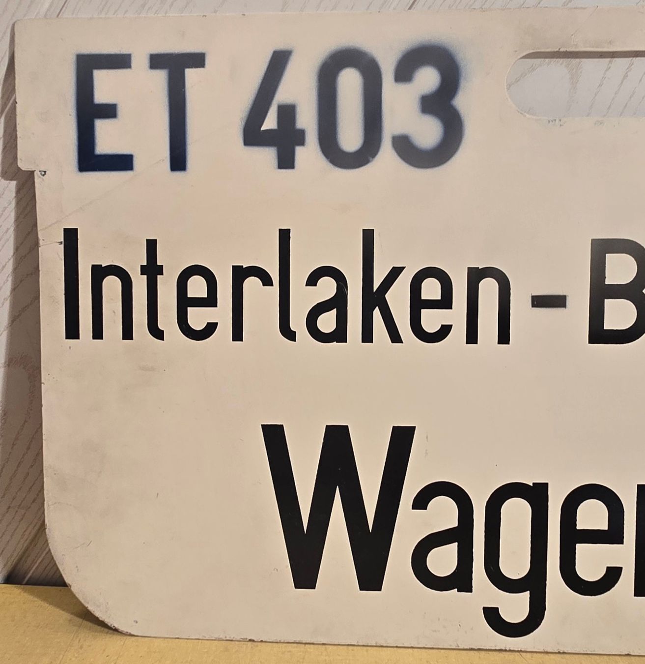 SBB/CFF/FFS Schilder: SBB - TEE - " TRANS EUROP EXPRESS " - Sonderfahrt – Gebraucht aus Biel/Bienne von Fischhene 5