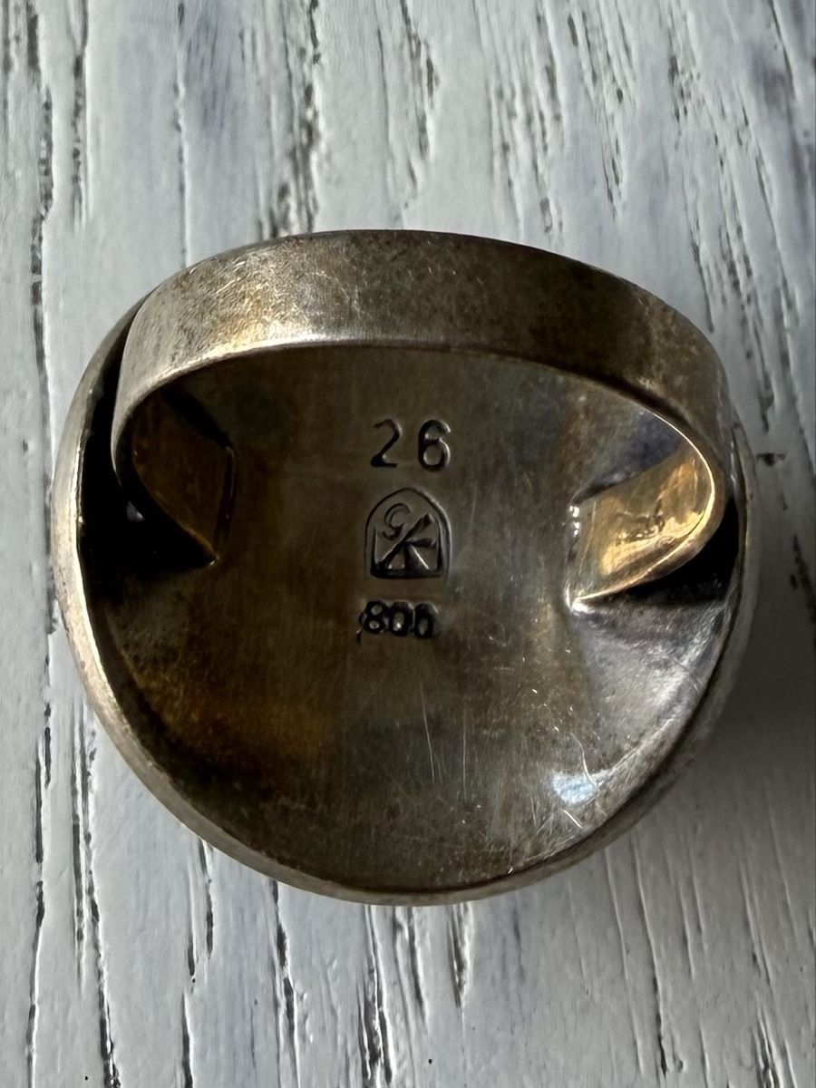 Bagues: Silberring mit violettem Stein oder Glas – D'occasion à Schönenbuch par Wenscles 2