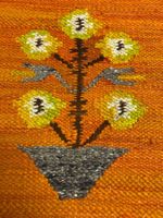 Vintage Wandteppich aus Polen 40 x 40