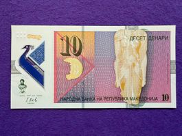 *** AA 800012 - Mazedonien 2018 - 10 Dinara UNC