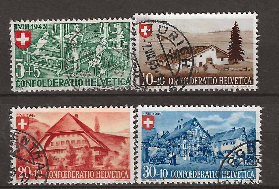Tutti i francobolli: PP045 - Pro Patria 1945 obl. – Usato da Trélex venduto da Phil_Albert