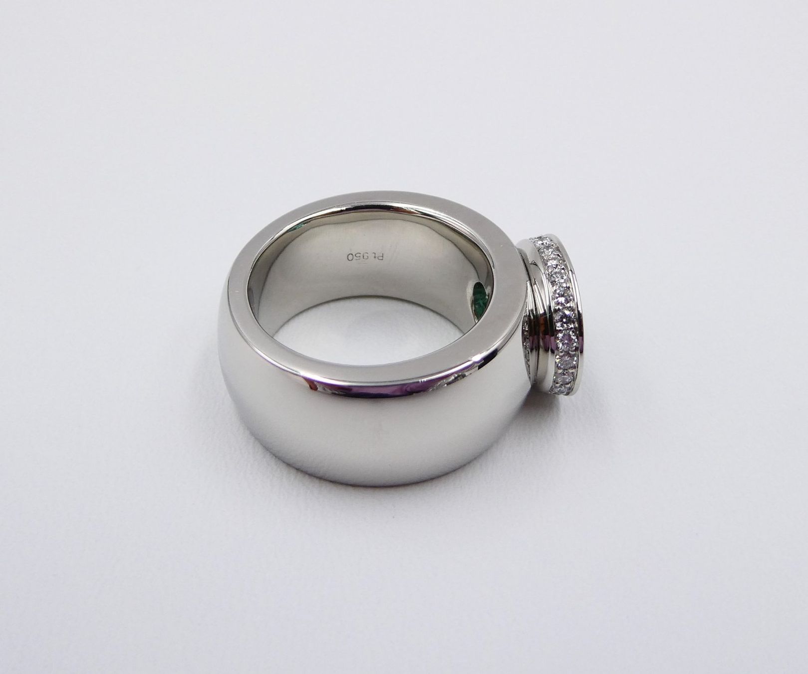 Ringe: JOCHEN POHL TURMALIN RING IN PLATIN MIT DIAMANTEN – Gebraucht aus Luzern von EdiGem 5