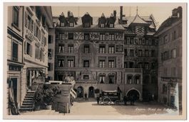 Luzern, Hotel des Balances, Hotel Linde, Pferdekutsche