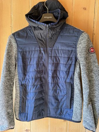 S.Oliver Hybrid Jacke blau grau meliert Grösse M Zustand gut