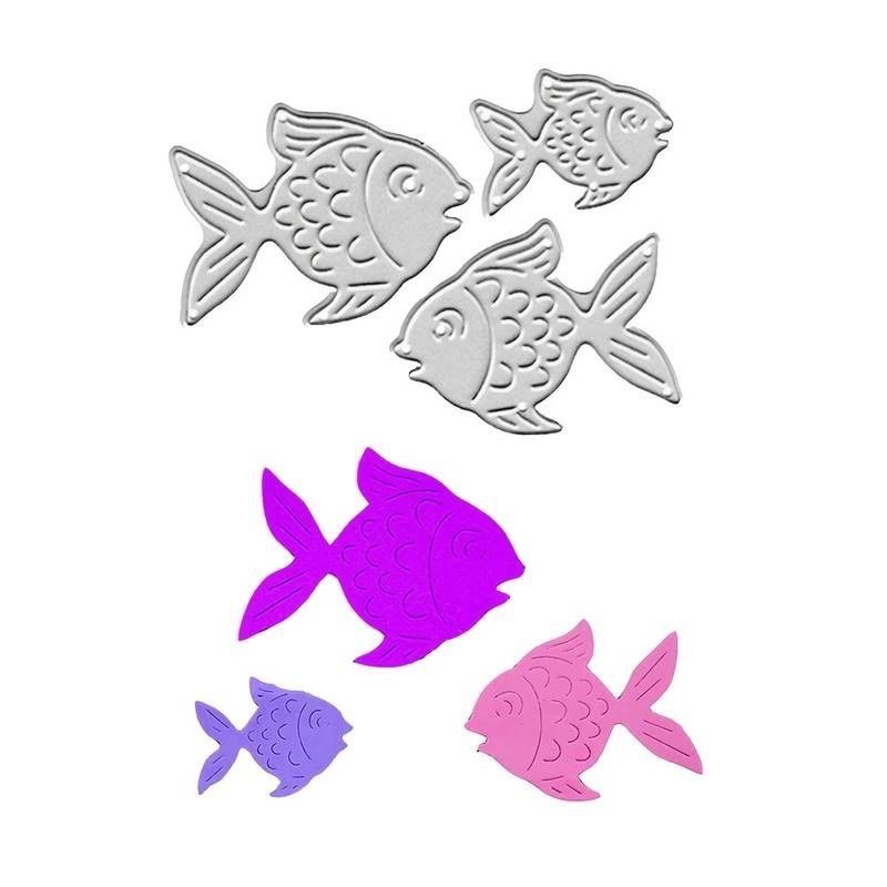 Sciablone: drei Fische Stanzschablonen – Nuovo e nell'imballaggio originale da Frenkendorf venduto da jazzplatten 1