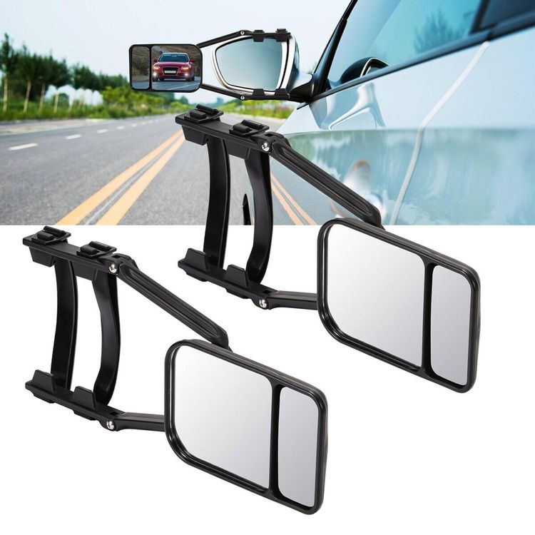 Hengrongshen 2-tlg. Wohnwagenspiegel Universal - Drehbare & Klappbare Anhängerspiegel Für Auto & Wohnmobil