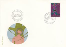 1971 2 FDC Fürstentum Liechtenstein Europa St. Sebastian