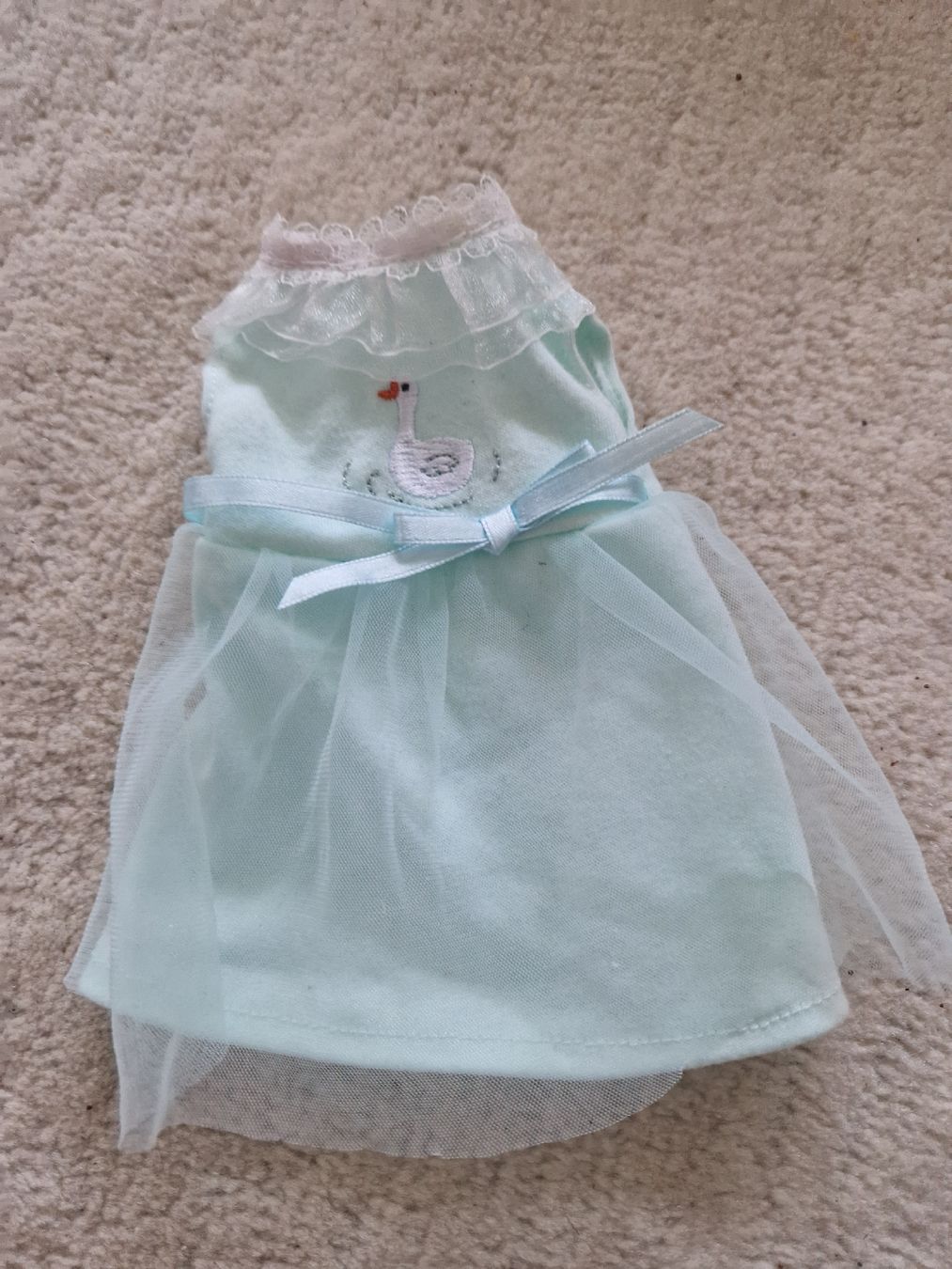 Puppen: Puppenkleid, Farbe: mint, Kleid, Tüll – Gebraucht aus Arlesheim von Vera6 6