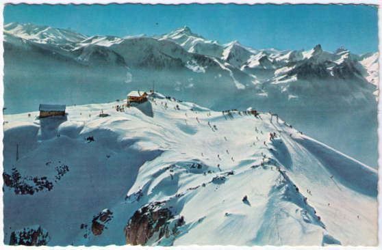 Ansichtskarten: Leysin - La Berneuse en hiver/im Winter – Gebraucht aus Binningen von Mountainrider