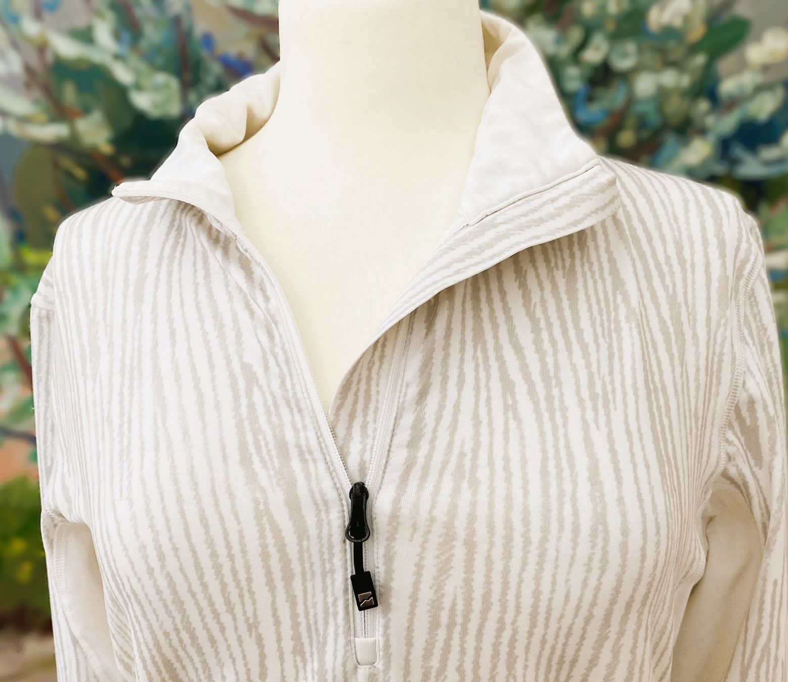 Mountain Force Maglioni & Felpe: Pullover Mountain Force weiss mit Zipper Kragen M – Usato da Allschwil venduto da Rosenfee 1