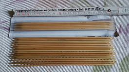 20 Stricknadeln 3,5 mm 20cm Holzoptik neuwertig