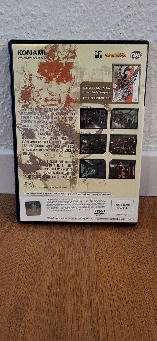 Sony Spiele: PS 2 - Metal Gear Solid 2 Sons of Liberty – Gebraucht aus Münsingen von DigitaleSpielecke 1