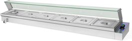 vertes Speisenwärmer 6x 1/2 GN