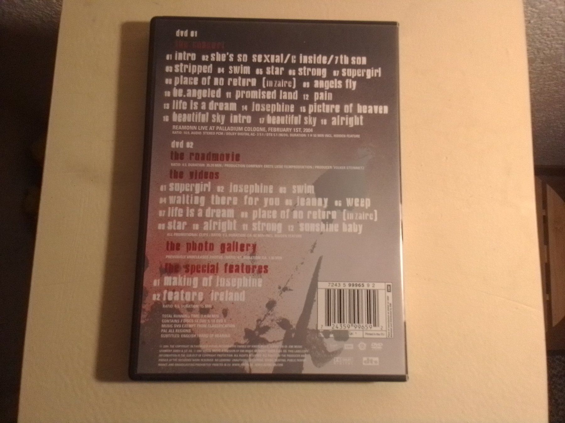 Tutti i DVDs: Reamonn - Raise Your Hands – Usato da Brittnau venduto da Zibu 1