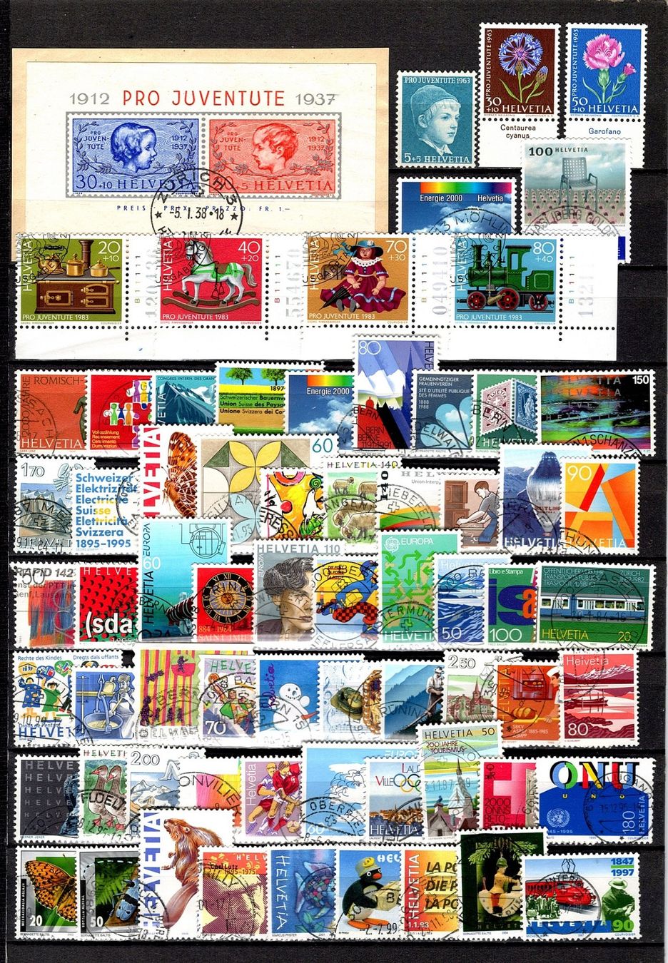 Alle Briefmarken: Sammlung Schweiz (840) – Gebraucht aus Burgdorf von blinky01