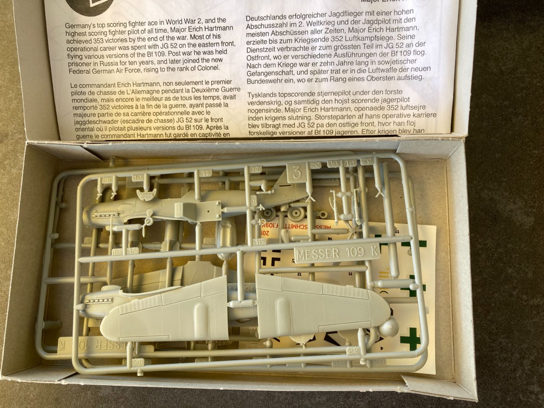 Airfix Kit di modellismo & Modellini statici: VINTAGE: Airfix Messerschmitt Bf109K 1/72 – Usato da Höri venduto da Treblink 1