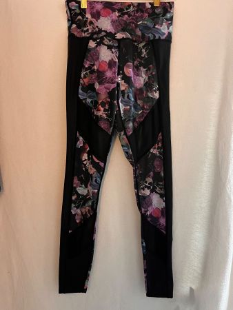 HUNKEMÖLLER, Leggings WILD BLOOM, Grösse XS, Farbe Schwarz