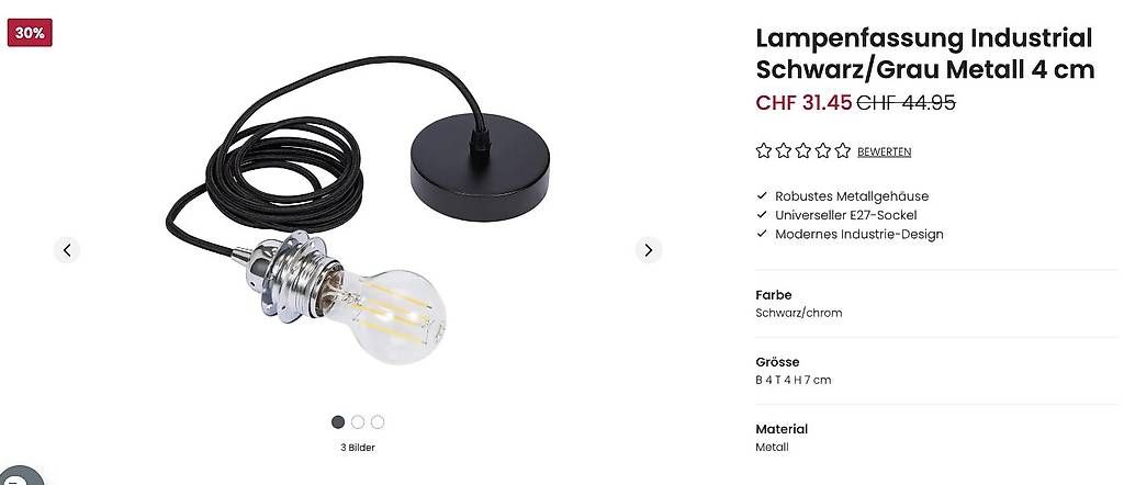 Lampadari & plafoniere: Lampe – Usato da Horw venduto da aschelker 1