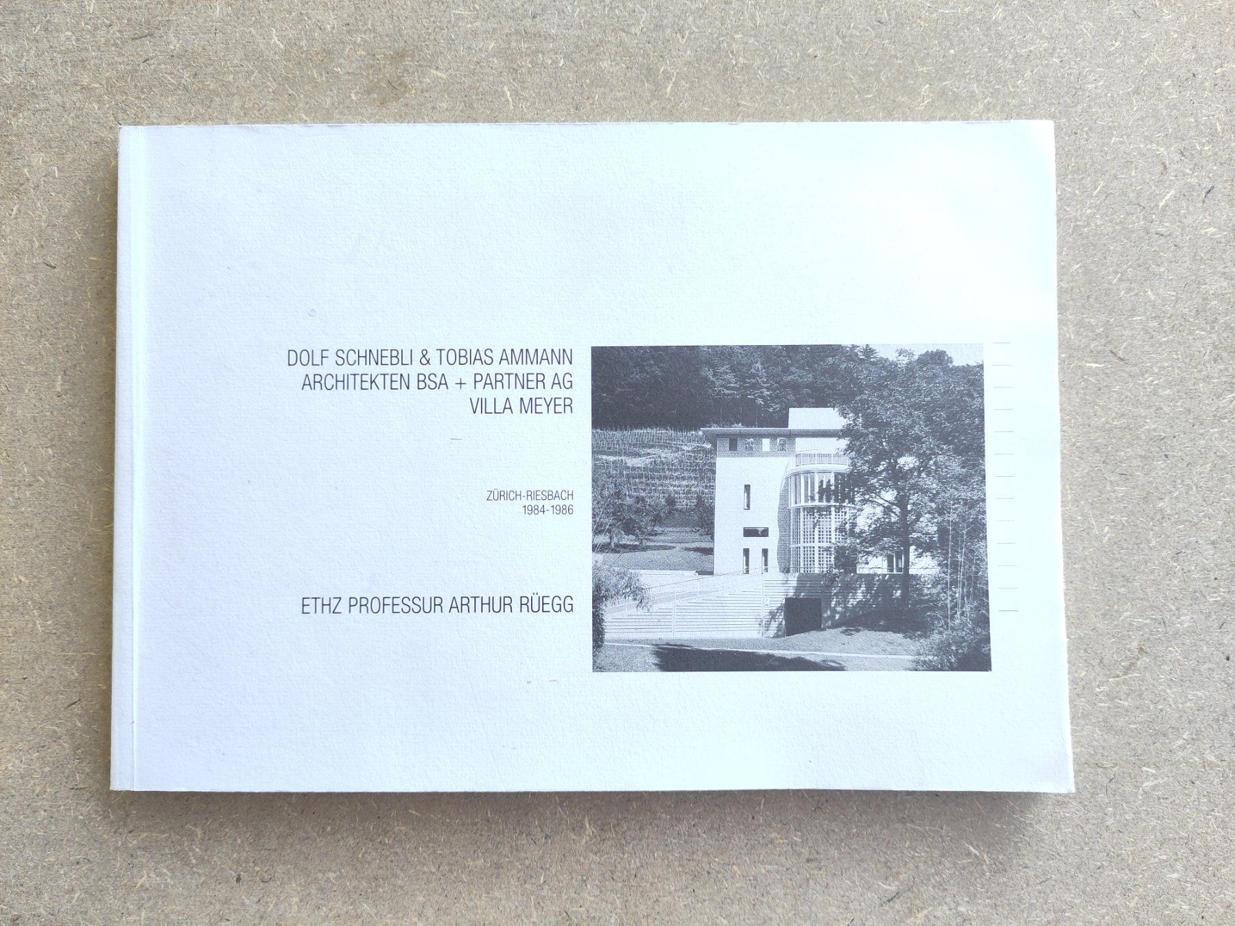 Libri: Architekten Schnebli & Ammann  VILLA MEYER Planbuch 1995 – Usato da Pfäffikon ZH venduto da rabali