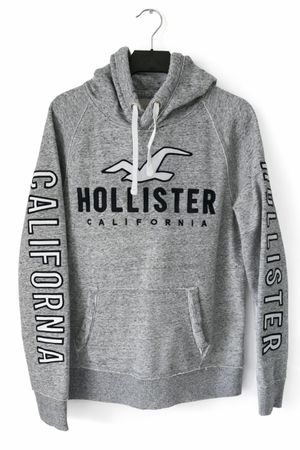 Hoodie Hollister gris chiné, taille S