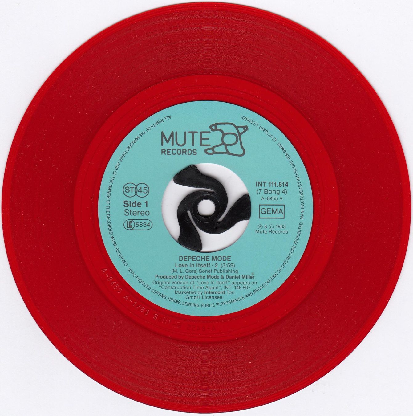 Schallplatten: Depeche Mode Vinyl Single von 1983 – Gebraucht aus Volketswil von Abcrecords 2