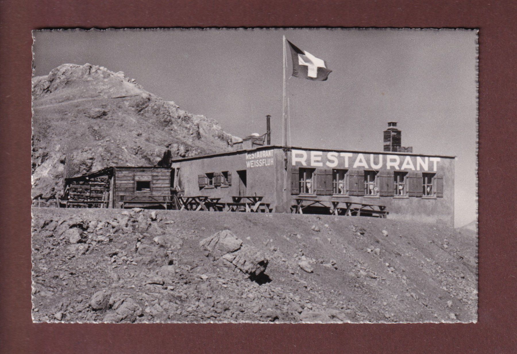 Ansichtskarten: Restaurant WEISSFLUH - 1948 – Gebraucht aus Pully von nicecards-shop