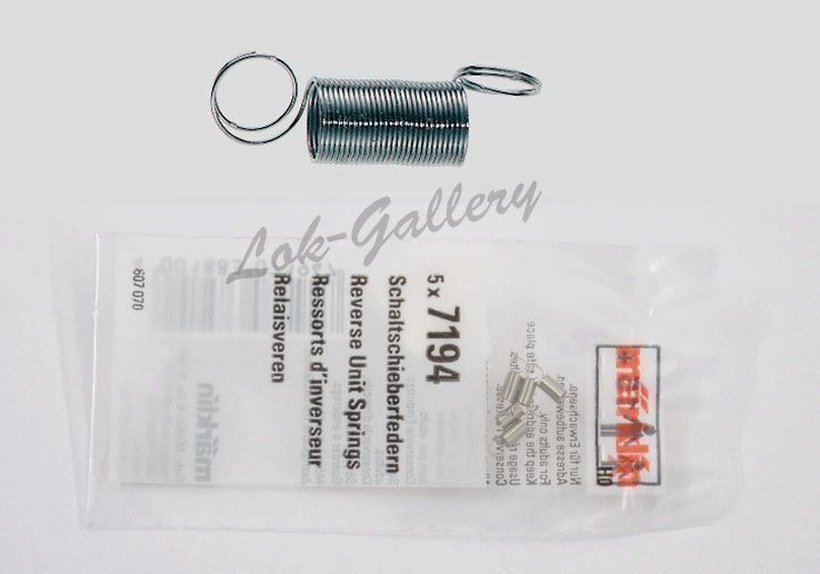 Märklin H0 Schaltschieberfedern Märklin 7194 Schaltschieberfedern 5 Stk 5 Stück Federn 7194 Für H0 Loks Wagen