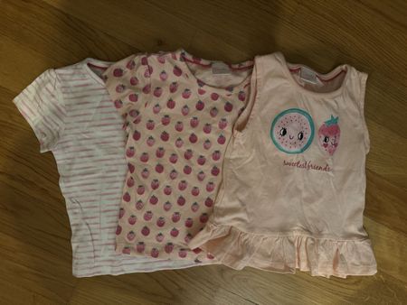 NEU 3er Set sommerliche Mädchen Shirts Gr.74