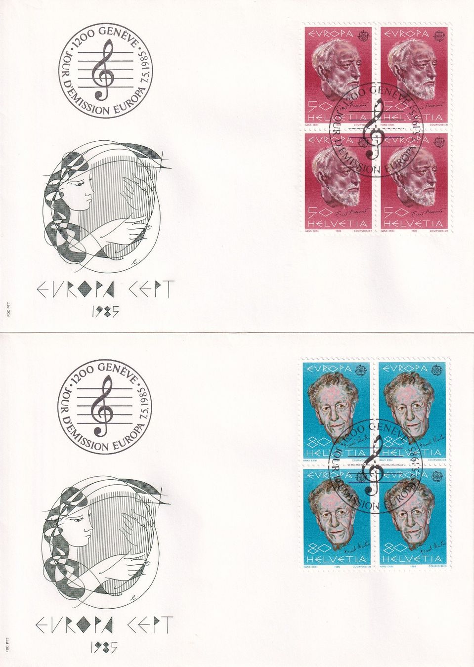 Tutti i francobolli: Lot 6 Briefe FDC 4er Block  1985 – Usato da Rossa venduto da becky05