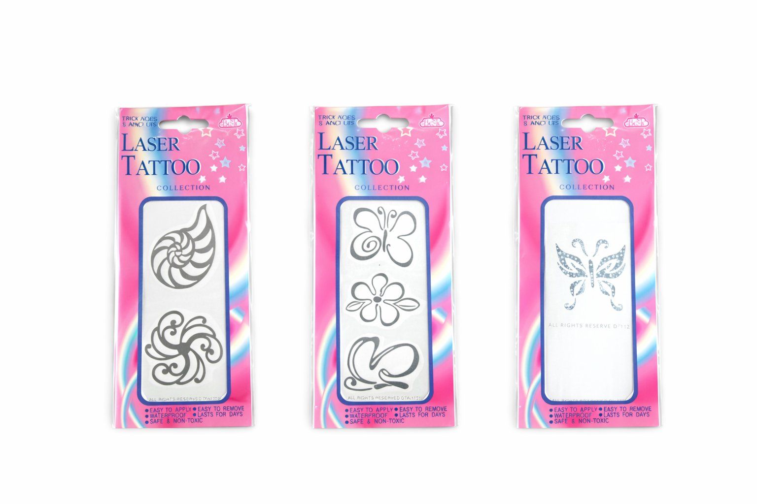 Make-up: 3x Set Glitzer Tattoos Kinder Mädchen – Nuovo e nell'imballaggio originale da Fully venduto da VaneaSelection 1