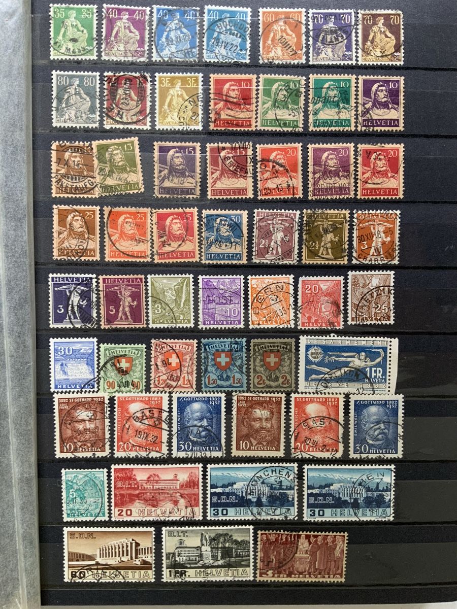 Alle Briefmarken: Schweiz Briefmarken – Gebraucht aus Binningen von chr_cr5n