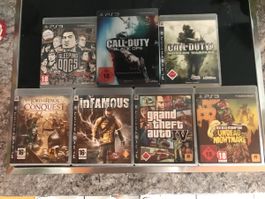 7 PS3 Spiele siehe Beschreibung