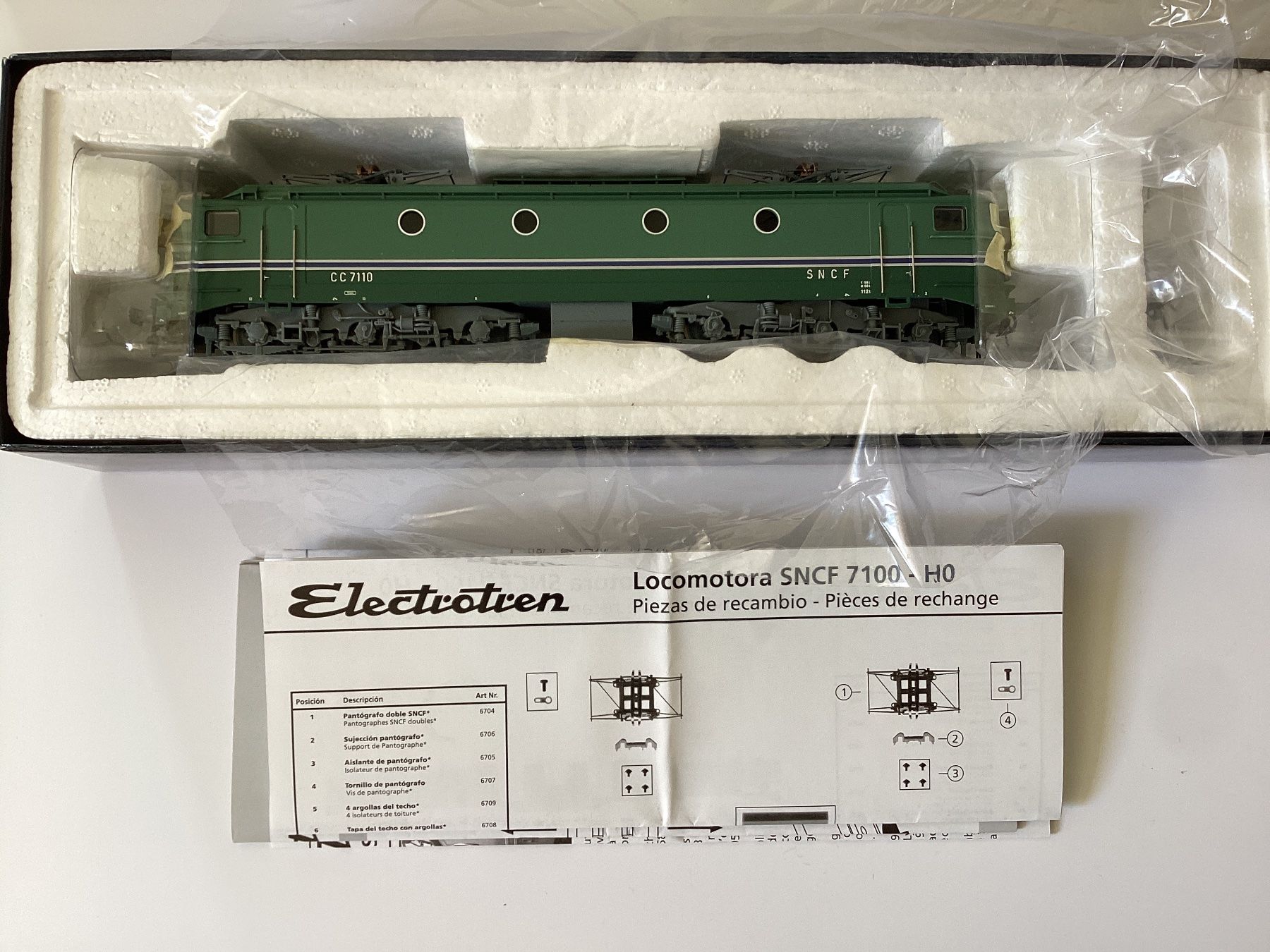 Modellini di ferrovie: Electrotren 2708 SNCF CC 7110 H0 1:87 – Usato da Effretikon venduto da simtek_de 5