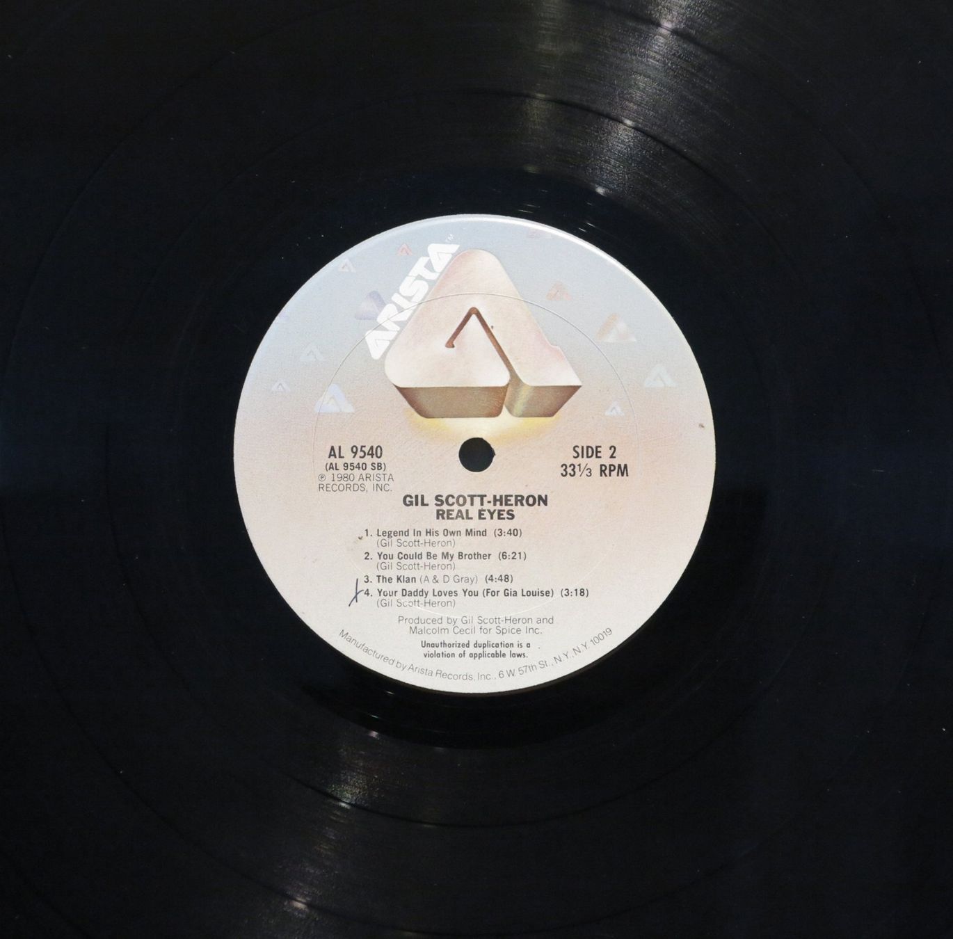 Vinyles: Gil Scott - Real Eyes – D'occasion à Zürich par Naim60 3