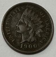 1 Cents "Indian Head Cent" - USA - 1900