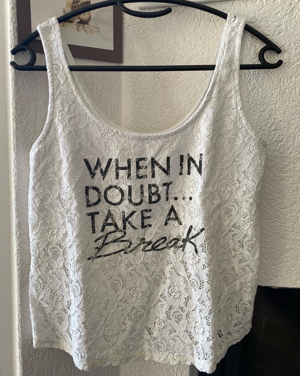 Bershka Top: Top blanc en dentelle Bershka – Usato da Mathod venduto da Alice977
