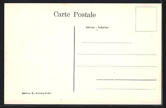 Cartoline postali: Meiringen, Kirchstrasse, Blick auf Hotel – Usato da Berlin venduto da bartko-reher 1