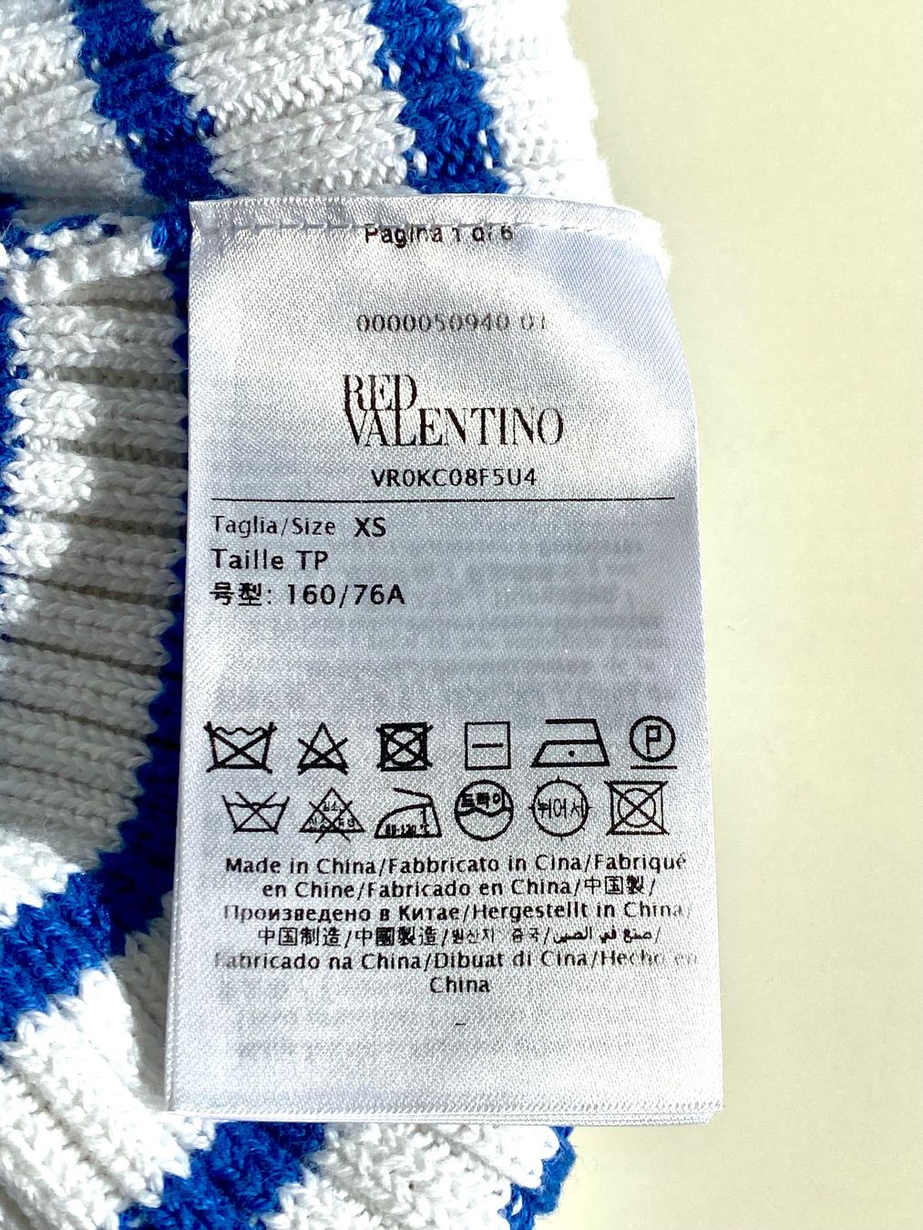 Maglioni & Felpe: RED VALENTINO Pullover blau weiss gestreift – Nuovo (secondo la descrizione) da Dietikon venduto da b.m.h.2023 3