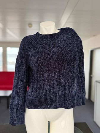 Dunkelblauer Chenille-Pullover Pepe Jeans