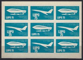 Grosse Vignette der Briefmarkenaustellung LUPO 75 in Luzern
