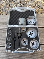 Lochsägen Set mit Aufnahmeschaft gebraucht im Koffer