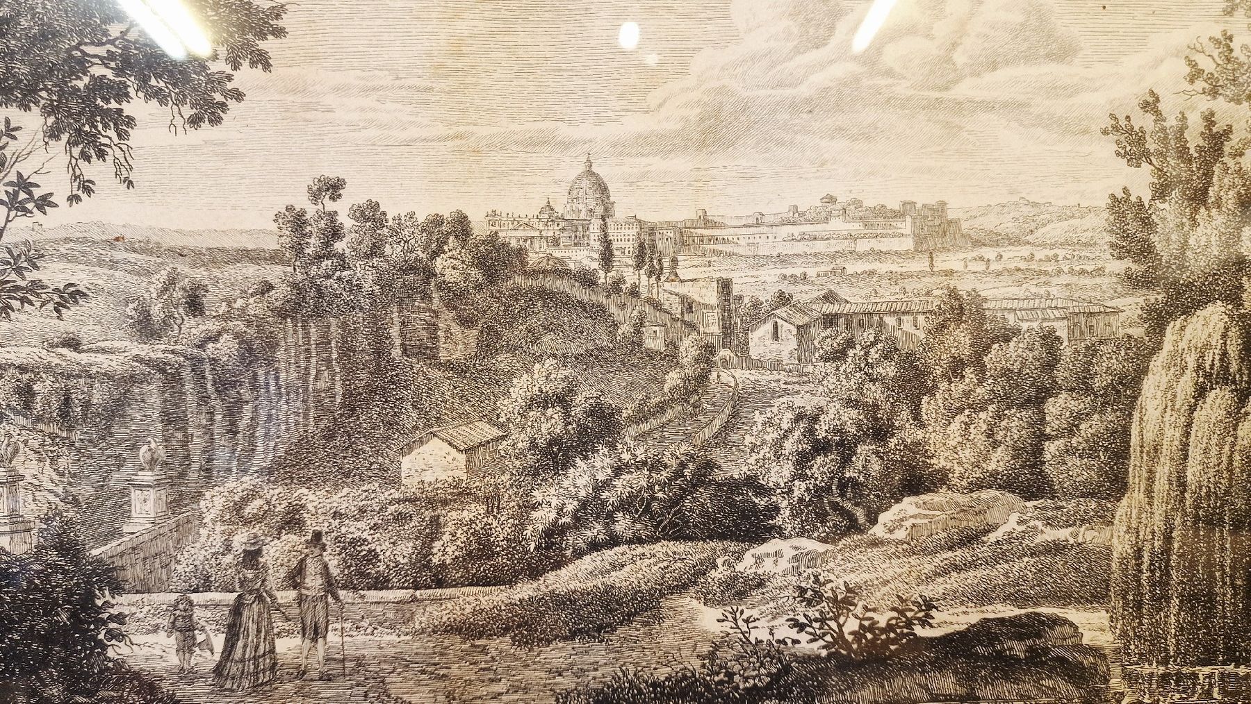 Gravures: Antike Stich 1792, gerahmt – D'occasion à BERN par Intarsia 6