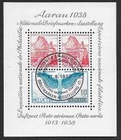 1938: Aarauer-Block Nr.W11 ET