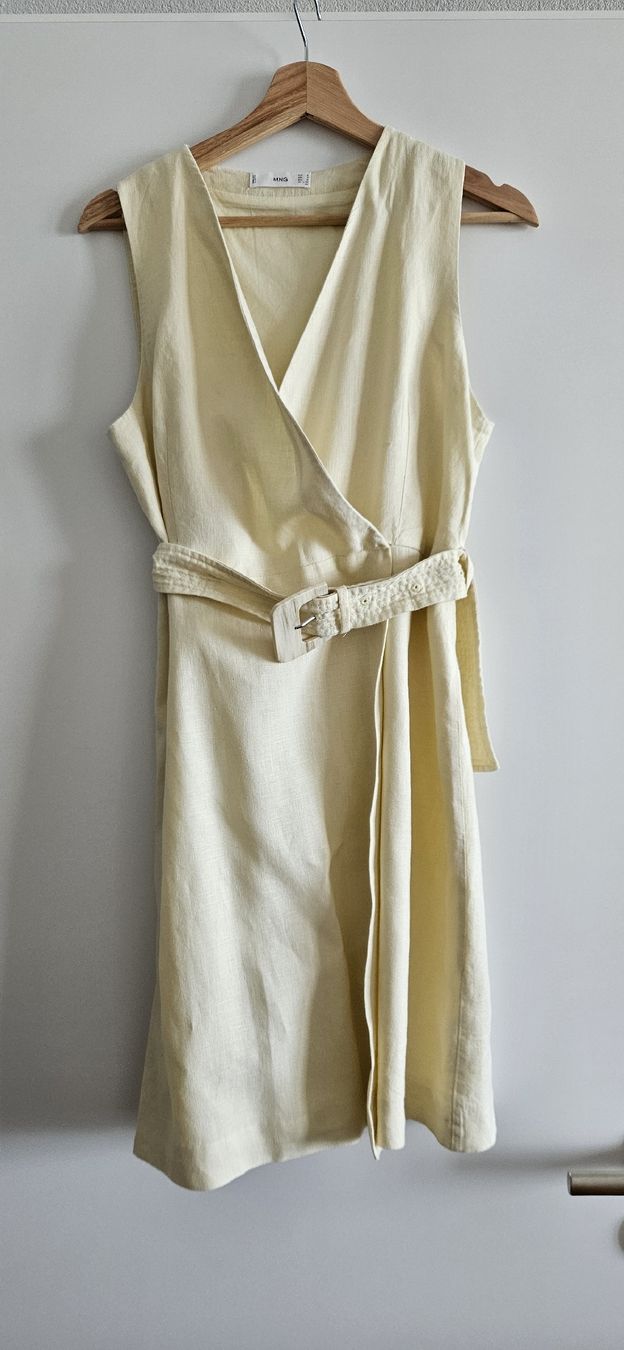 Mango Vestiti: Gelb Linen Kleid - M – Usato da Horgen venduto da SA_MOE00 1