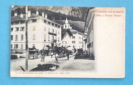 Casaccia - Val Bregaglia - Doppelkarte mit Hotel Stampa