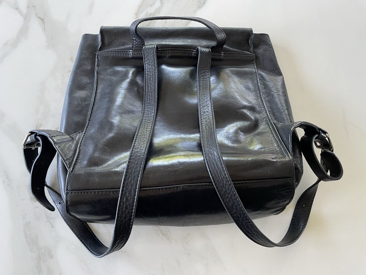 Zaini: Schwarzer Lederrucksack der Marke PARK Bag – Usato da Zollikofen venduto da Prosecco7