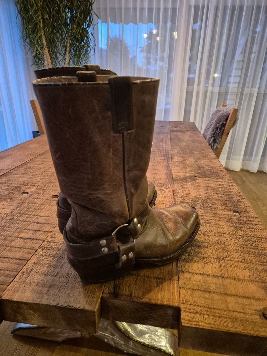 Herrenschuhe: Cowboystiefel Nr.44 echt Leder – Gebraucht aus Altenrhein von Jipiii 1