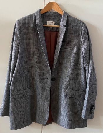 MAISON 123 Flavie Blazer gris carreaux 42 - comme neuf!
